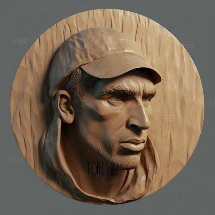 Michael Phelps 4 stl model for CNC